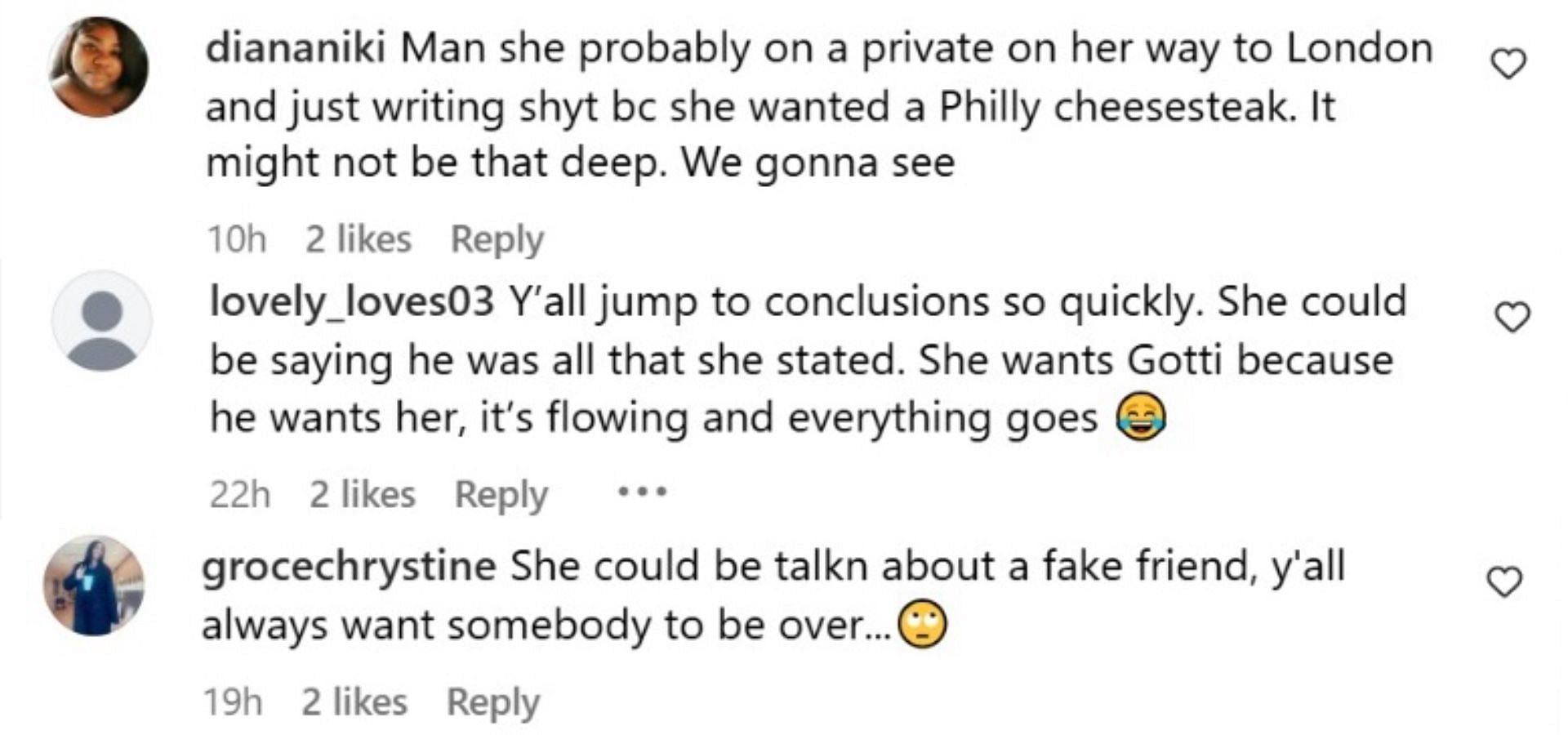 Comments reacting to the news (Image via Instagram/@theshaderoom)